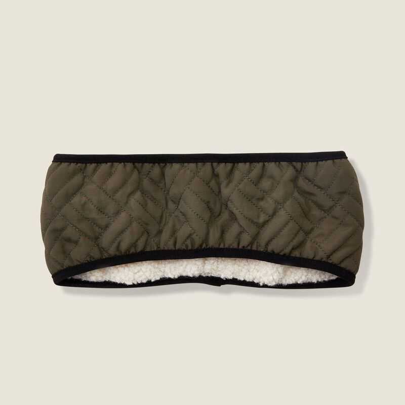 Ariat Reversible Quilted Headband Olive Green | 890MVEFPC