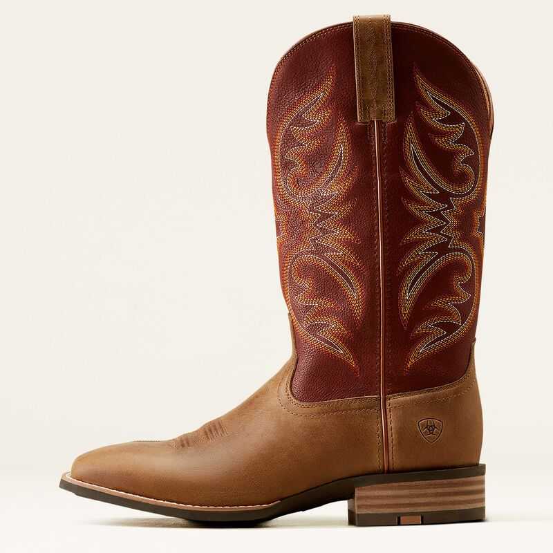 Ariat Ricochet Cowboy Boot Beige / Brown | 634VMKZBL