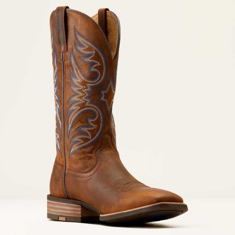 Ariat Ricochet Cowboy Boot Brown | 638LAYQWS