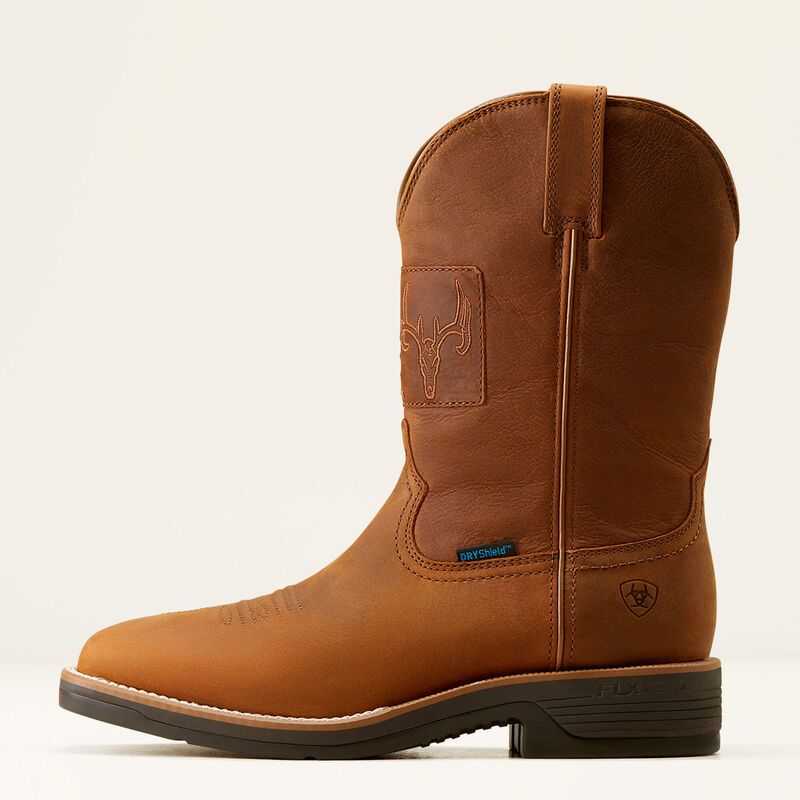 Ariat Ridgeback Country Waterproof Cowboy Boot Brown | 046XJUTKY