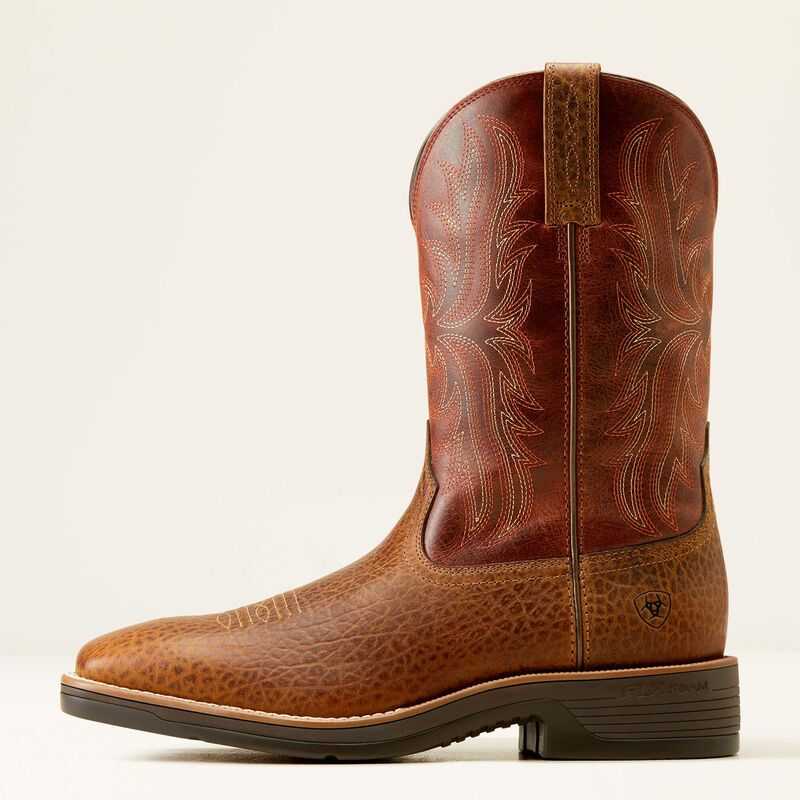 Ariat Ridgeback Cowboy Boot Brown / Orange Red | 542AVYICK