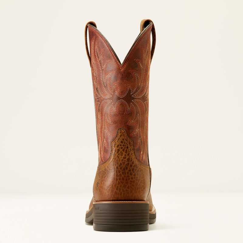 Ariat Ridgeback Cowboy Boot Brown / Orange Red | 542AVYICK