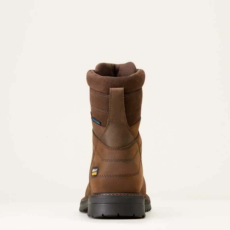 Ariat RigTEK 8' CSA Waterproof Composite Toe Work Boot Brown | 496OGXBNQ