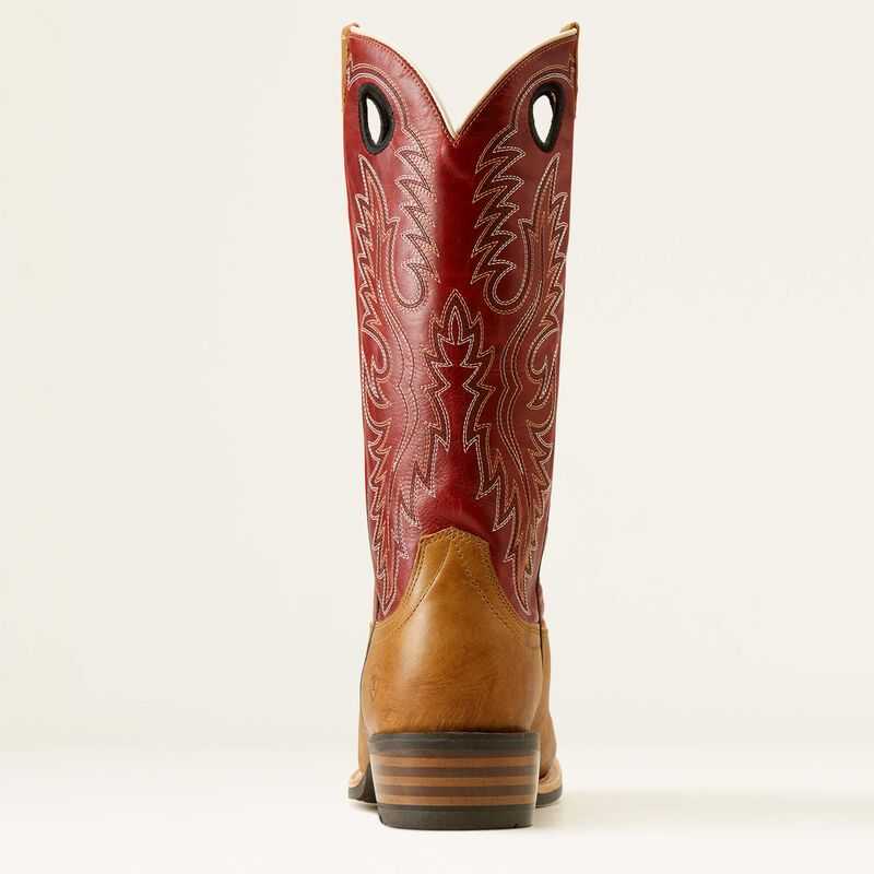 Ariat Ringer Cowboy Boot Brown / Red | 178RWSKVN