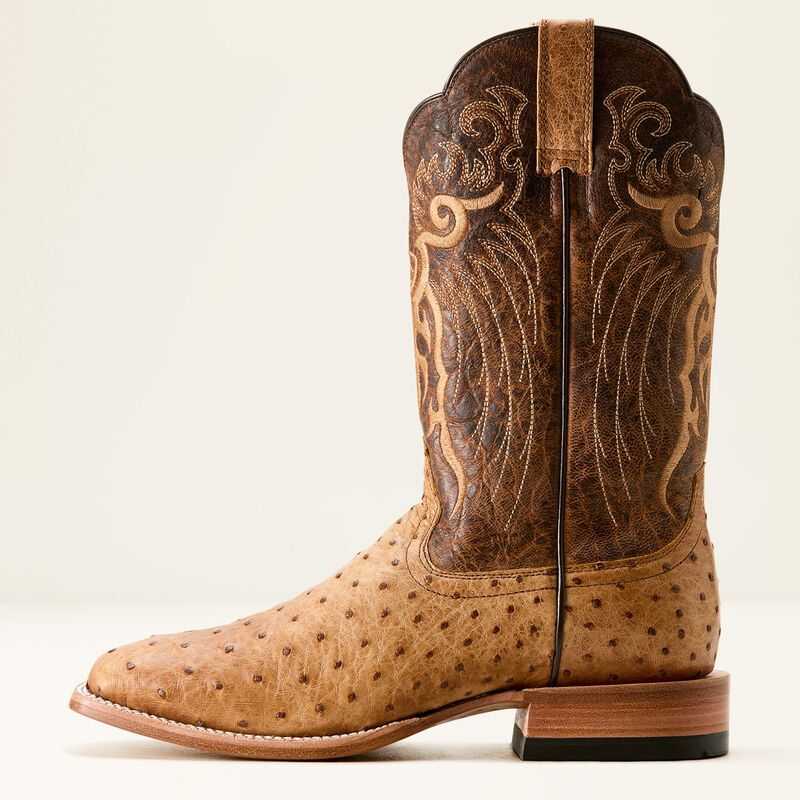 Ariat Rio Cowboy Boot Orange Brown / Brown | 516HGZJBS