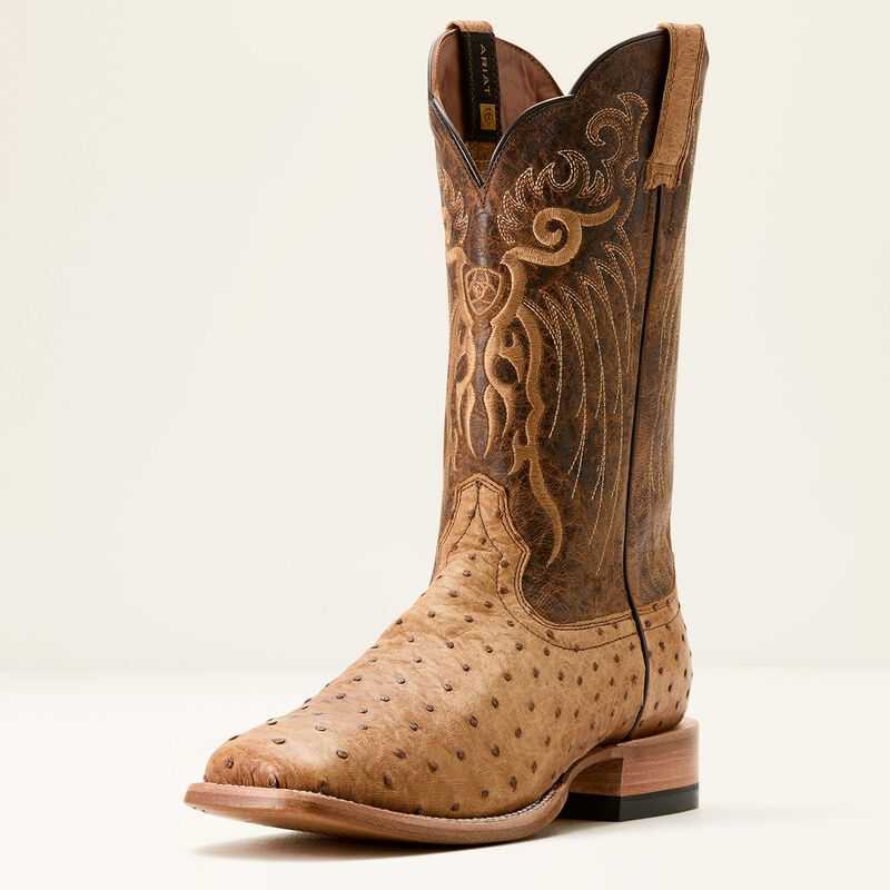 Ariat Rio Cowboy Boot Orange Brown / Brown | 516HGZJBS