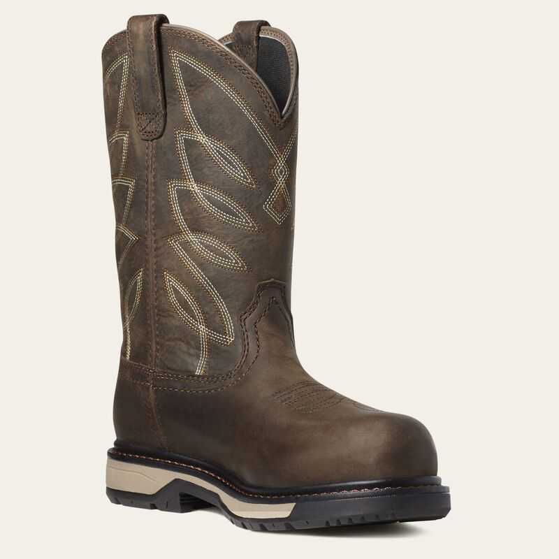 Ariat Riveter CSA Waterproof Composite Toe Work Boot Dark Brown | 029MZYLCB