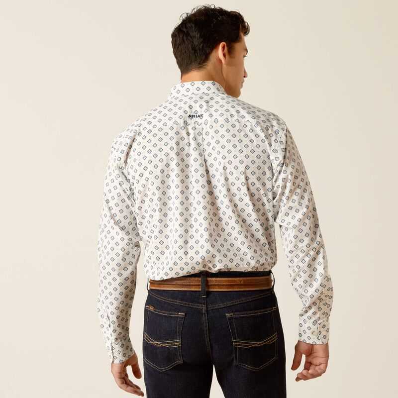 Ariat Rocco Classic Fit Shirt White | 320JANEKY