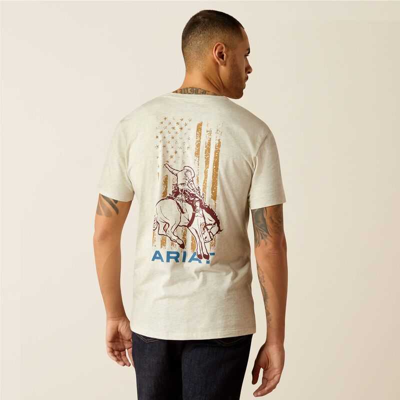 Ariat Rodeo Proud T-Shirt Beige | 864LXVJAS