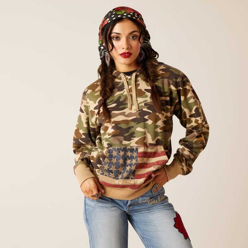 Ariat Rodeo Quincy Hoodie Wild West Usa | 128WQKVRX