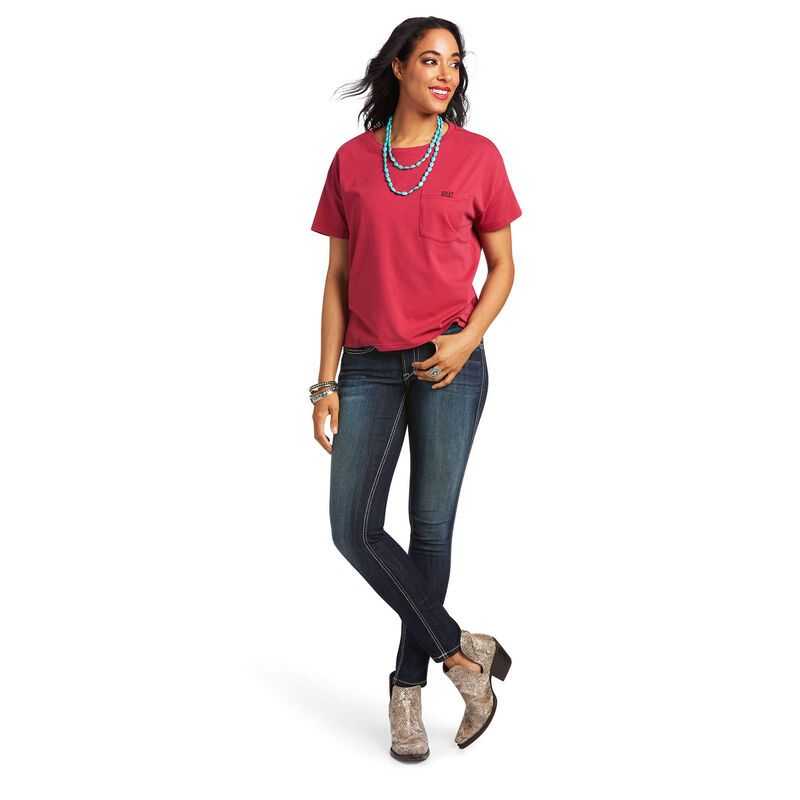 Ariat Rodeo Show Tee Red | 097EHNVYF