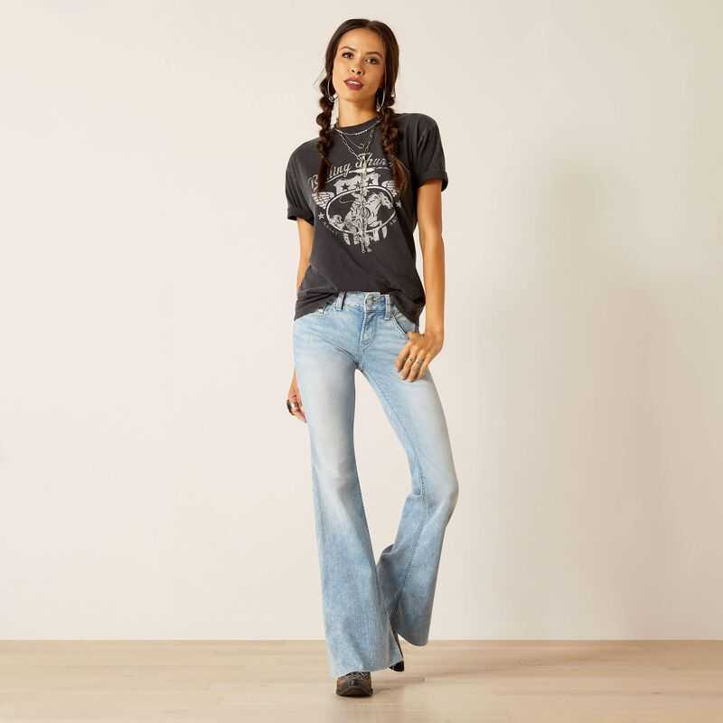 Ariat Rolling Thunder T-Shirt Black Wash | 483IRWUCA