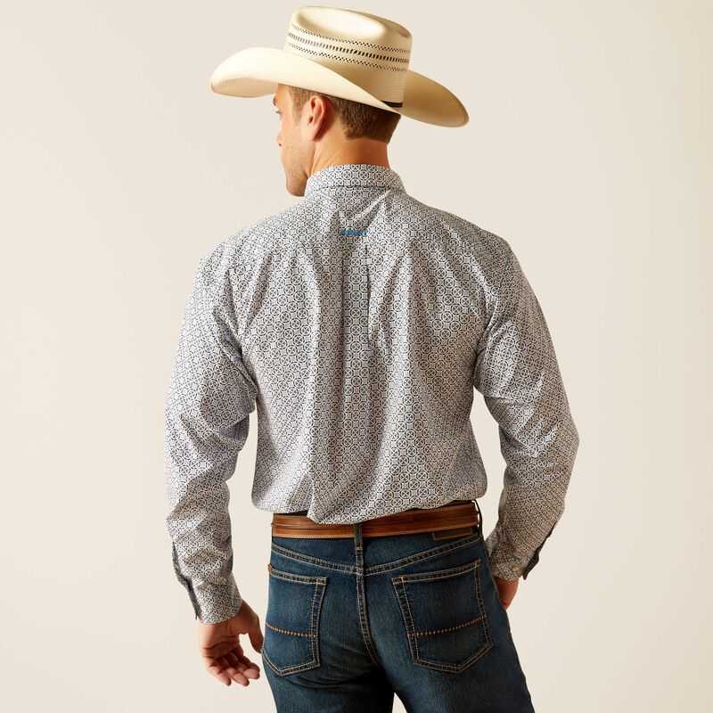 Ariat Ronald Classic Fit Shirt Blue | 620FHTVNB