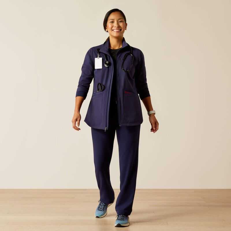 Ariat Rosalyn Utility Scrub Jacket Navy | 867KDNITZ