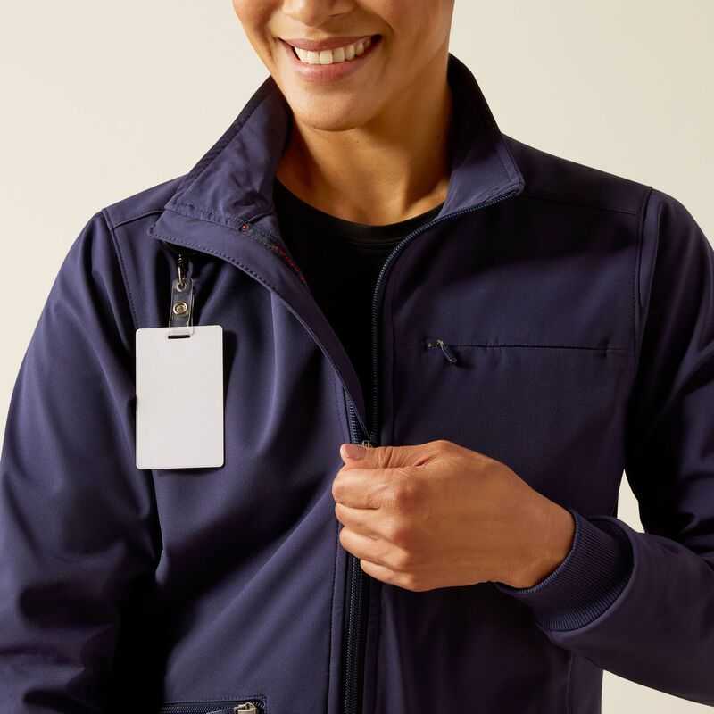 Ariat Rosalyn Utility Scrub Jacket Navy | 867KDNITZ