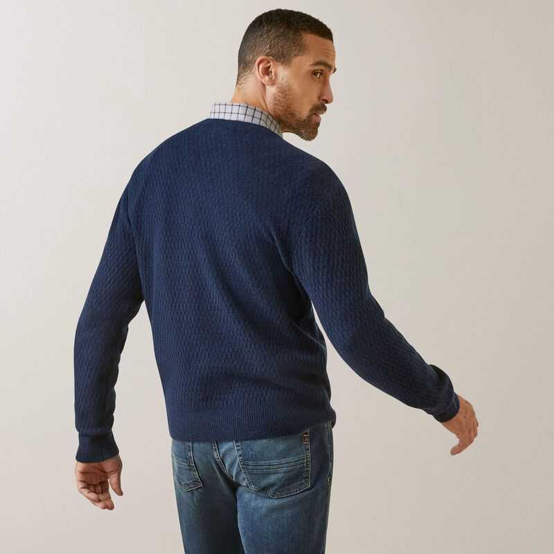 Ariat Ross Sweater Navy | 580MVWNTP