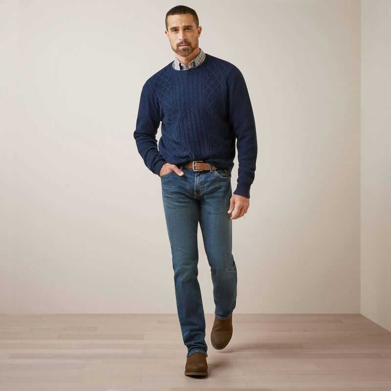 Ariat Ross Sweater Navy | 580MVWNTP