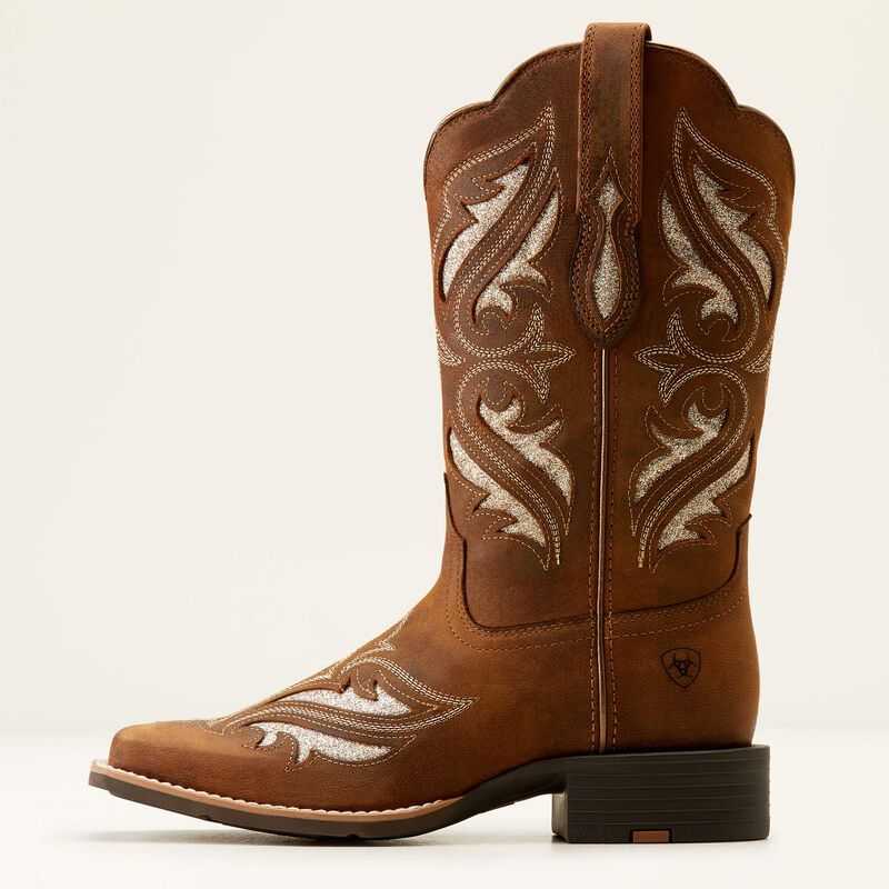 Ariat Round Up Bliss Western Boot Brown | 278DHLNMZ