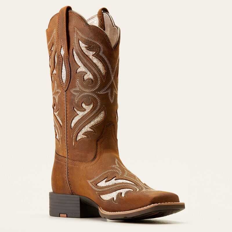 Ariat Round Up Bliss Western Boot Brown | 278DHLNMZ