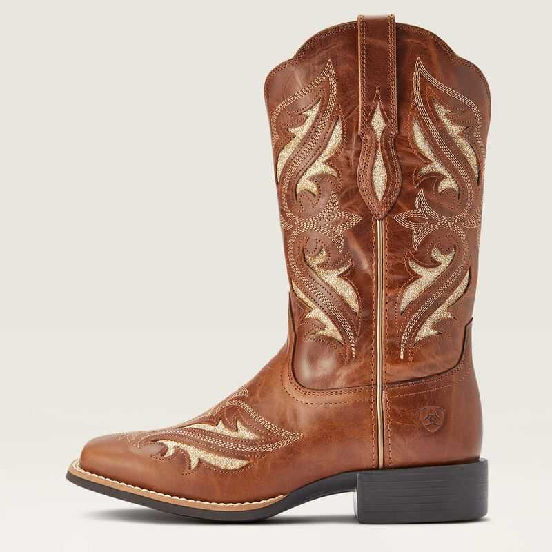 Ariat Round Up Bliss Western Boot Brown | 328BGUKDL