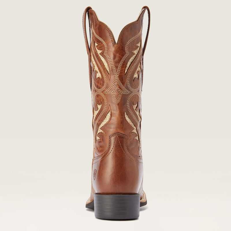 Ariat Round Up Bliss Western Boot Brown | 328BGUKDL