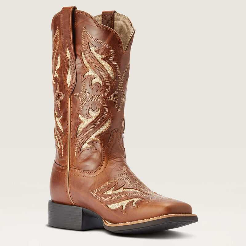 Ariat Round Up Bliss Western Boot Brown | 328BGUKDL