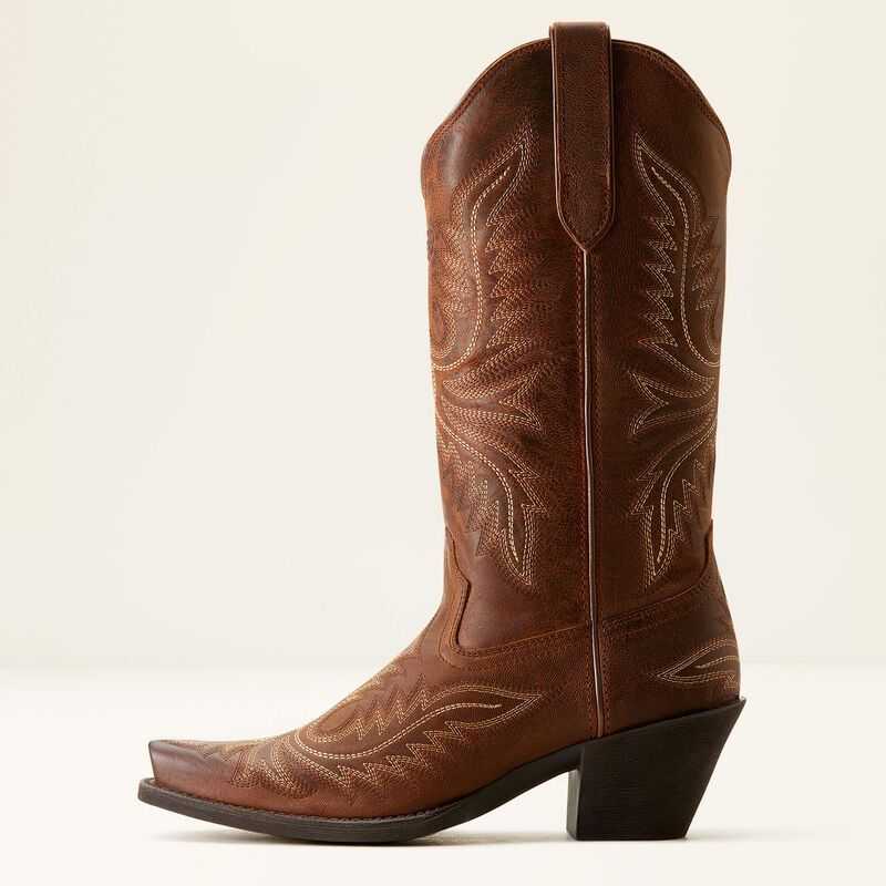 Ariat Round Up Collins Western Boot Brown | 259OVTCBH