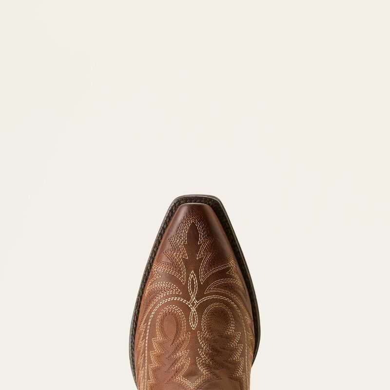 Ariat Round Up Collins Western Boot Brown | 259OVTCBH