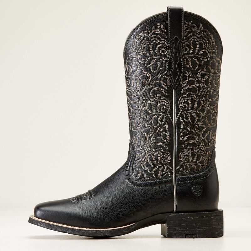 Ariat Round Up Remuda Western Boot Black | 149DKUSIV