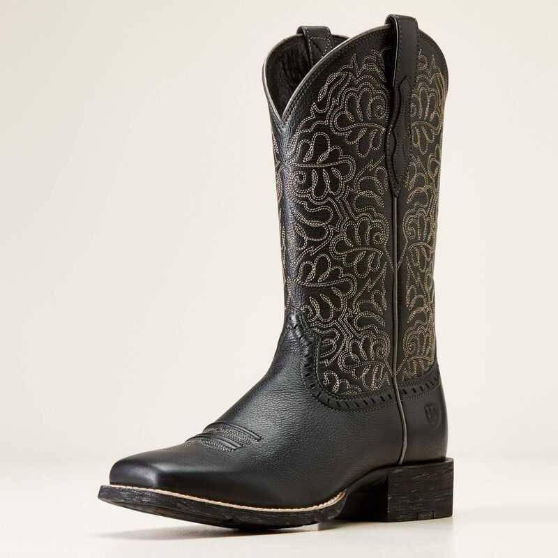 Ariat Round Up Remuda Western Boot Black | 149DKUSIV