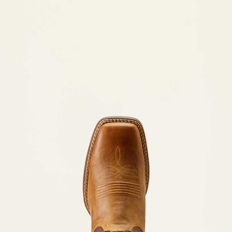 Ariat Round Up Ruidoso Western Boot Brown | 726QUEHSA