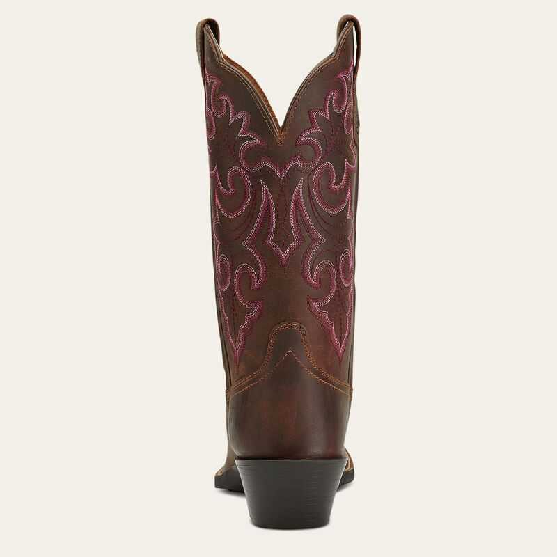 Ariat Round Up Square Toe Western Boot Brown | 280KDFCTE