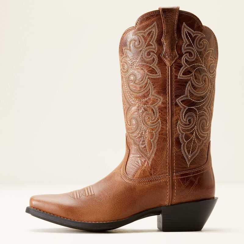 Ariat Round Up Square Toe Western Boot Ready Russet | 316DUHJVM