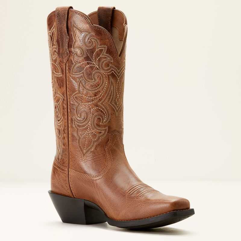 Ariat Round Up Square Toe Western Boot Ready Russet | 316DUHJVM