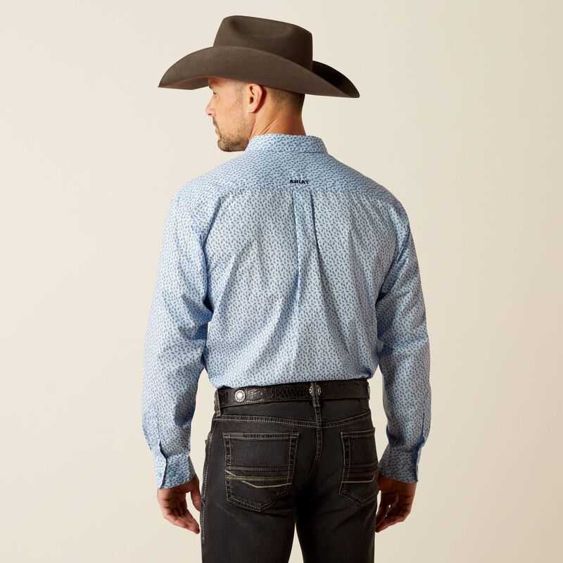 Ariat Rowan Classic Fit Shirt Light Blue | 346AEMFJU