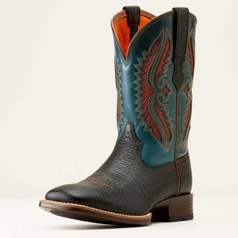 Ariat Rowder VentTEK 360 Cowboy Boot Black / Dark Turquoise | 746CEDISK