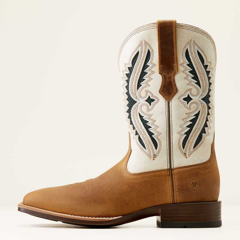 Ariat Rowder VentTEK 360 Cowboy Boot Brown / White | 572WPDGCF