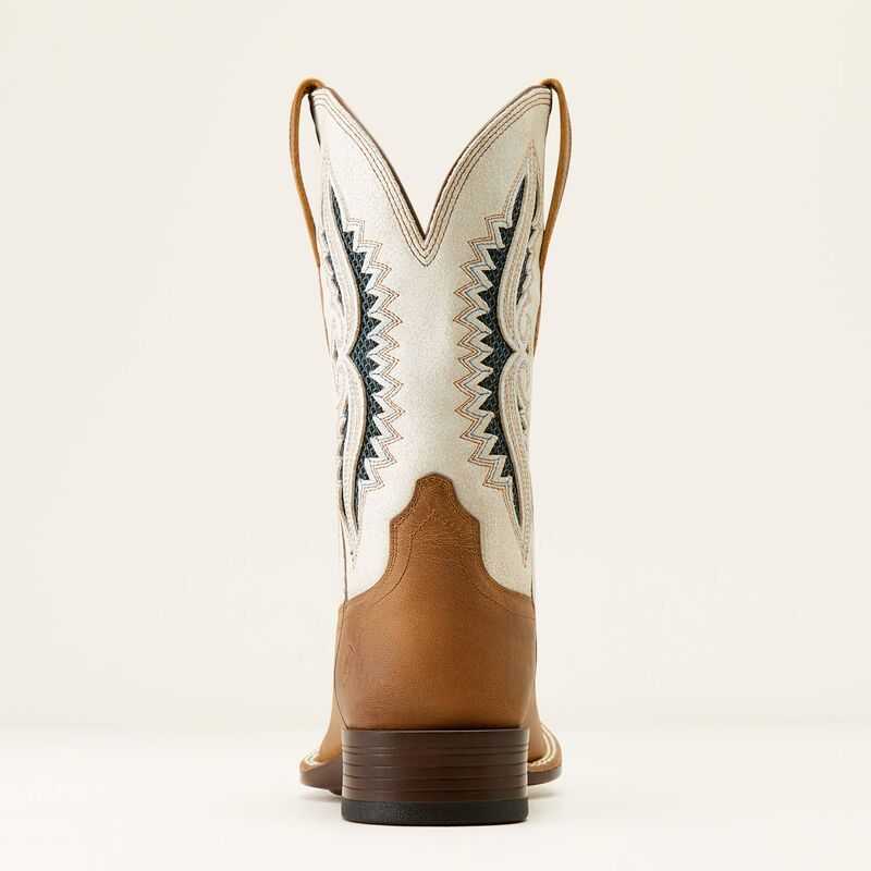 Ariat Rowder VentTEK 360 Cowboy Boot Brown / White | 572WPDGCF