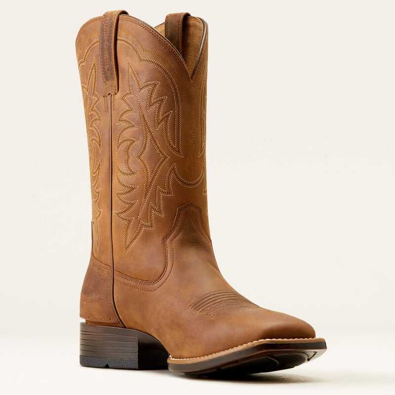 Ariat Ryden Ultra EZ Zip Cowboy Boot Brown | 896BTCWHJ