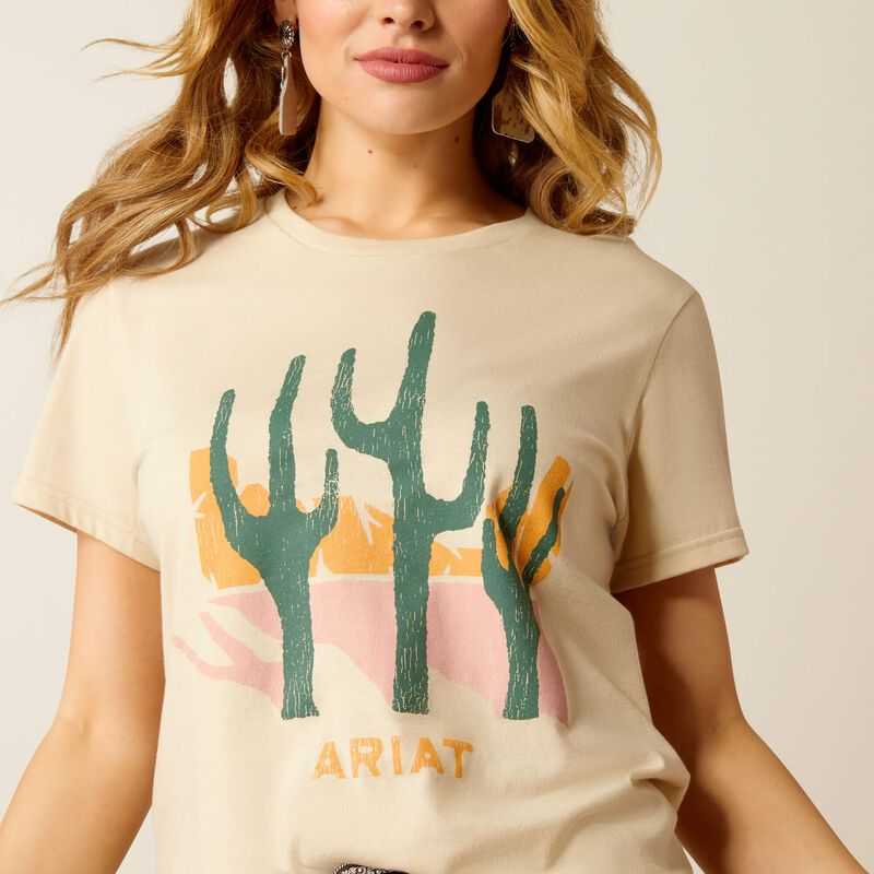 Ariat Saguro Modern T-Shirt Beige | 204ZVSQWT