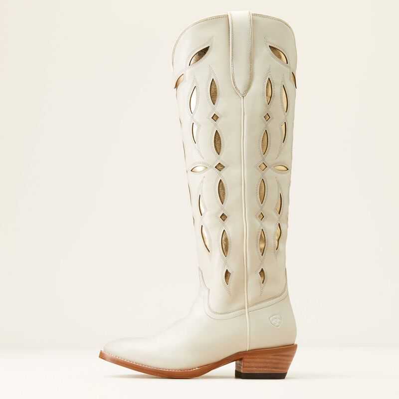 Ariat Saylor StretchFit Western Boot Blanco | 280MCSEHQ