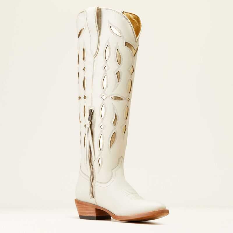 Ariat Saylor StretchFit Western Boot Blanco | 280MCSEHQ