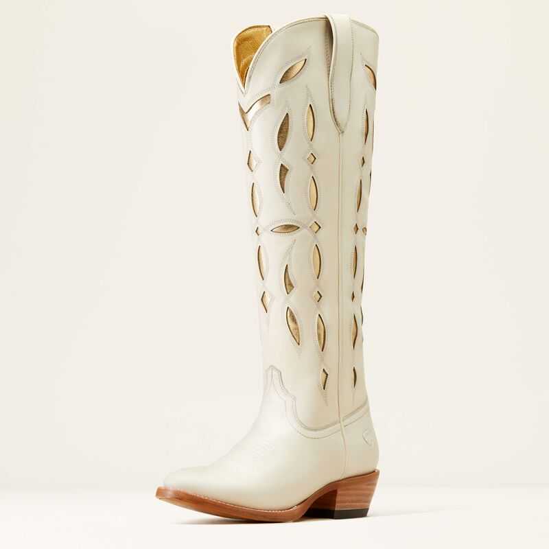 Ariat Saylor StretchFit Western Boot Blanco | 280MCSEHQ