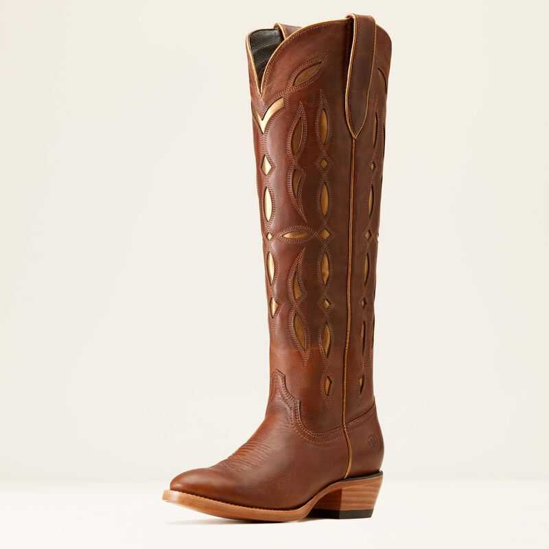 Ariat Saylor StretchFit Western Boot Brown | 105KREODZ