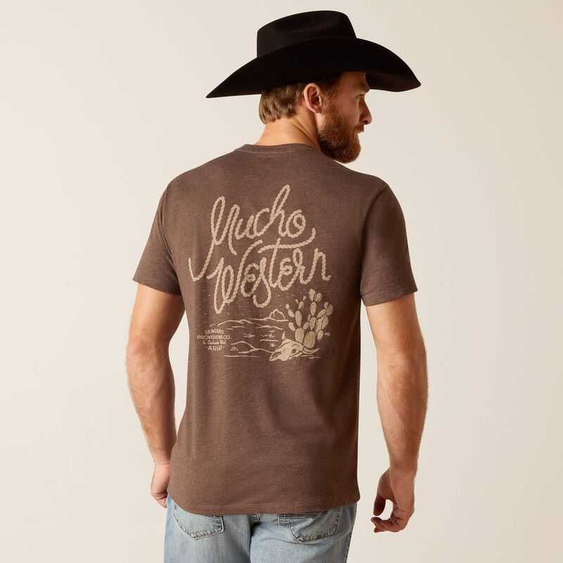 Ariat Sendero Mucho Western T-Shirt Brown | 605BOJHGT