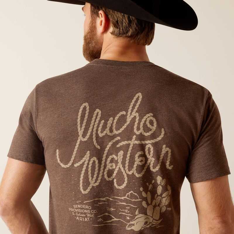 Ariat Sendero Mucho Western T-Shirt Brown | 429ADOWZE