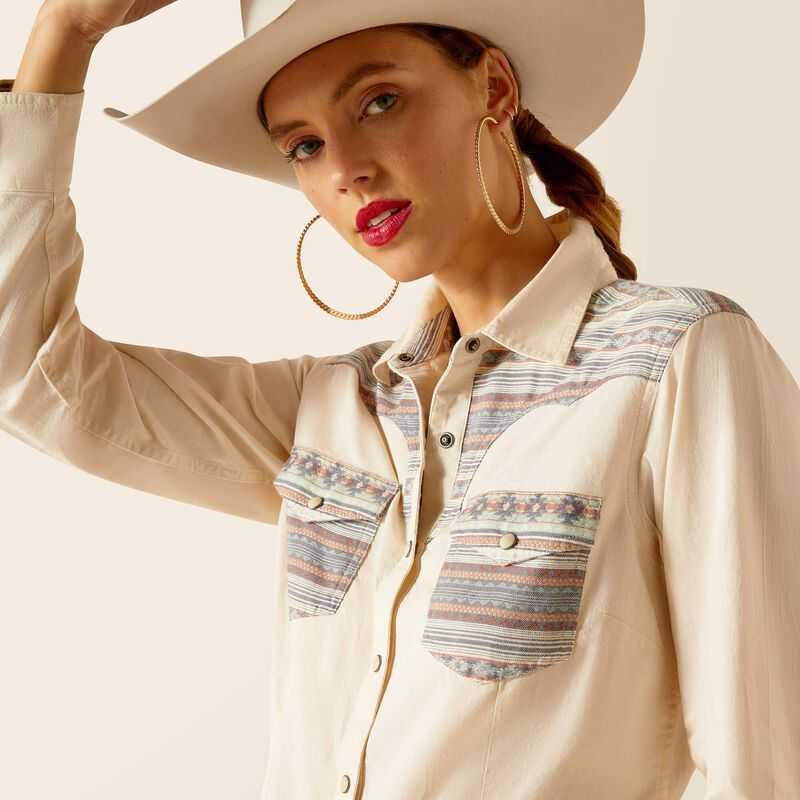 Ariat Sendero Serape Shirt Serape/Turtledove | 548JDMZKN