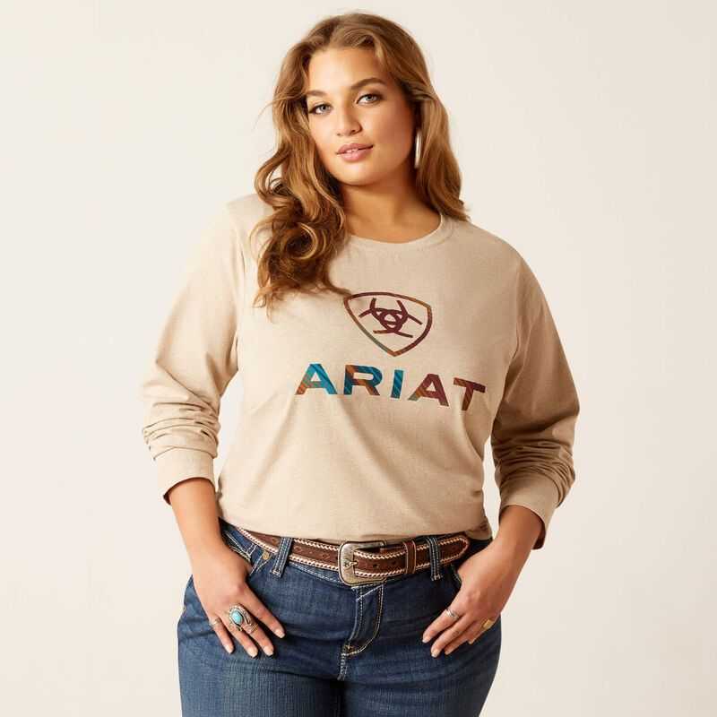 Ariat Serape Shield Tee Beige | 495VXYBSP