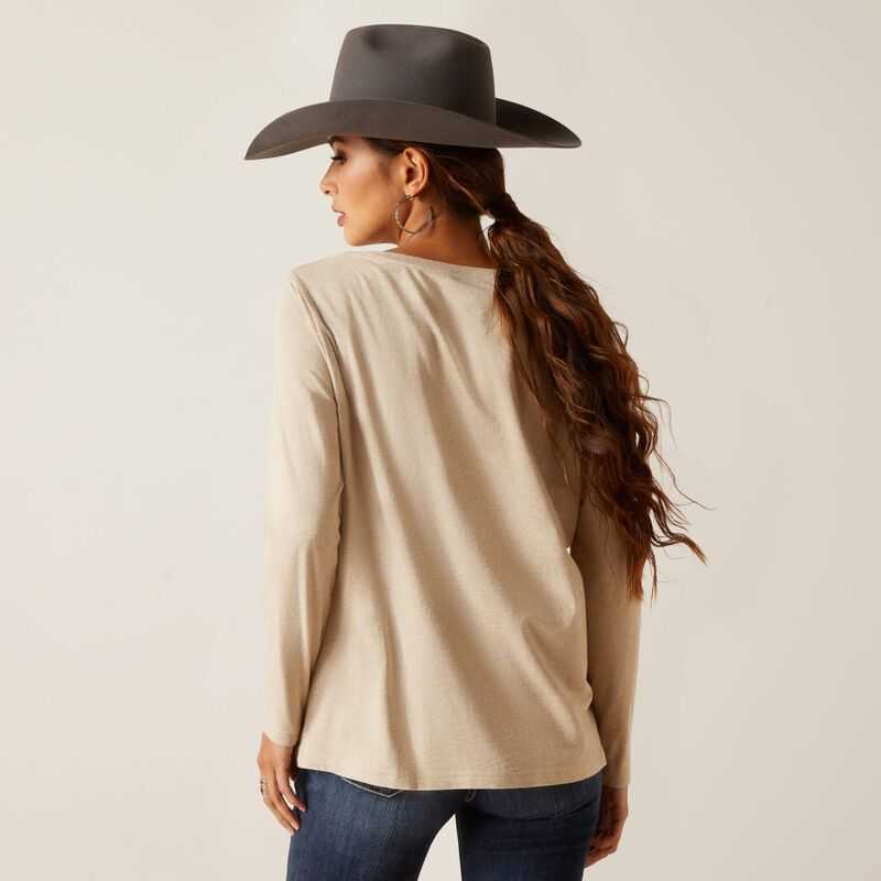 Ariat Serape Shield Tee Beige | 495VXYBSP