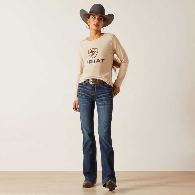 Ariat Serape Shield Tee Beige | 495VXYBSP